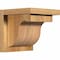 Ekena Millwork Del Monte Rough Sawn Corbel w/Backplate, Western Red Cedar, 8"W x 8"D x 8"H COR08X08X08DEL01RWR - alternate 1